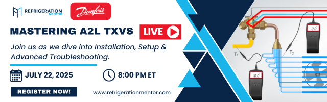 Danfoss Webinar July 22 Refrigeration Mentor & Danfoss Mastering A@L TXVs