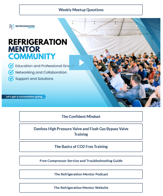Logo or interface related to Refrigeration Mentor Hub in 2026